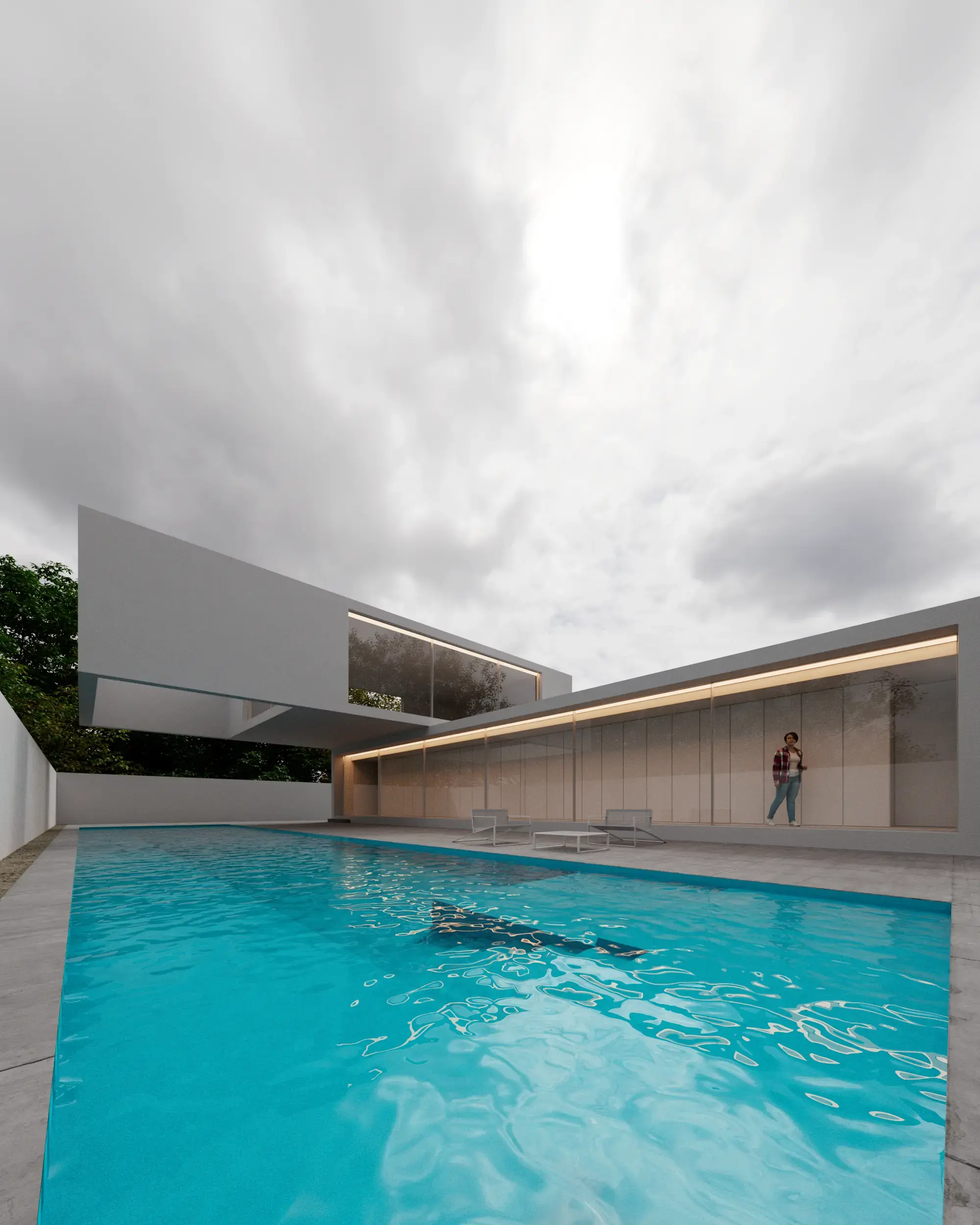 Featured Project: Minimalist bathroom interior render